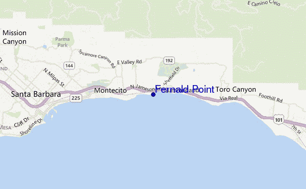 mapa de ubicación de Fernald Point