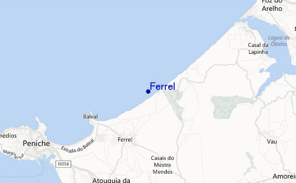 mapa de ubicación de Ferrel