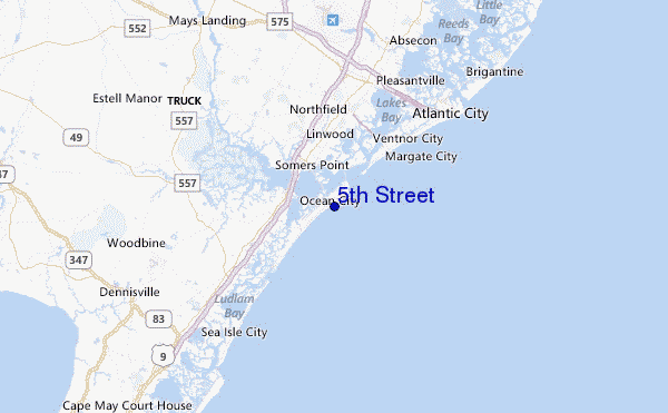 5th Street Location Map