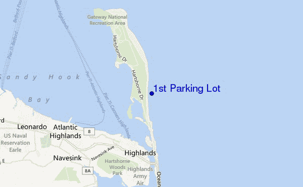 mapa de ubicación de 1st Parking Lot