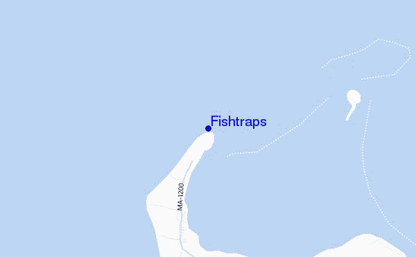 mapa de ubicación de Fishtraps