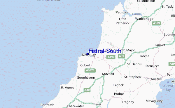 Fistral-South Location Map