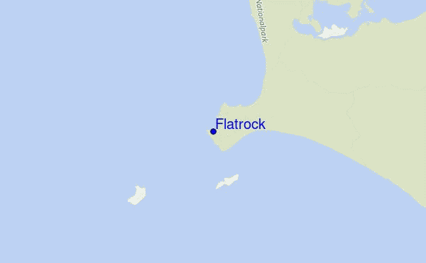 mapa de ubicación de Flatrock