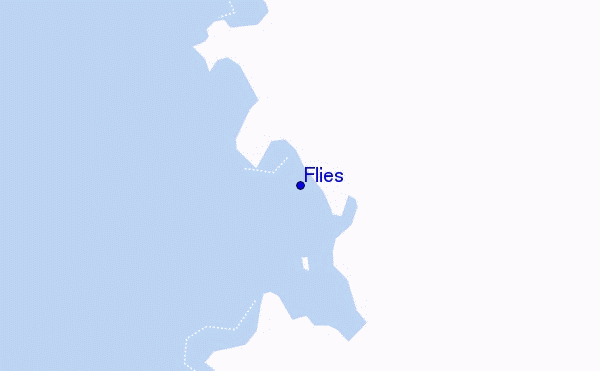 mapa de ubicación de Flies
