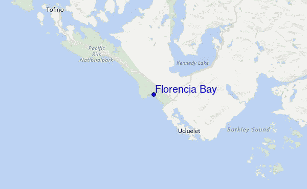 Florencia Bay Location Map