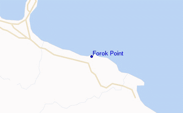 mapa de ubicación de Forok Point
