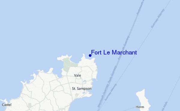 mapa de ubicación de Fort Le Marchant