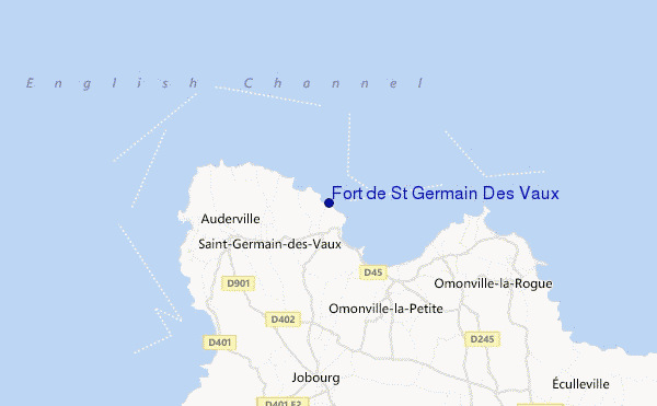 mapa de ubicación de Fort de St Germain Des Vaux