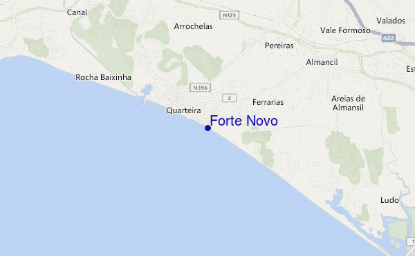 mapa de ubicación de Forte Novo
