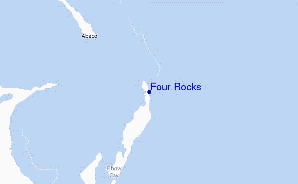 mapa de ubicación de Four Rocks