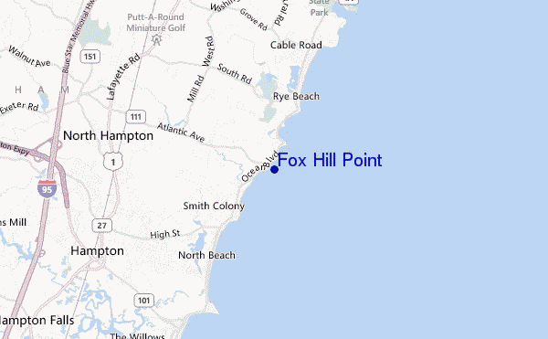 mapa de ubicación de Fox Hill Point
