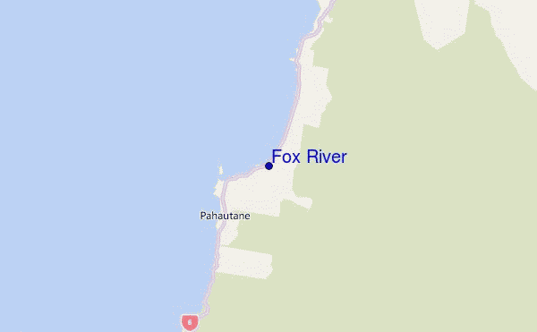 mapa de ubicación de Fox River