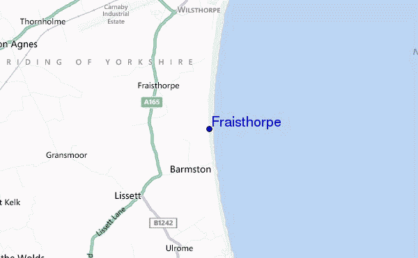 mapa de ubicación de Fraisthorpe