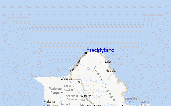 Freddyland Location Map