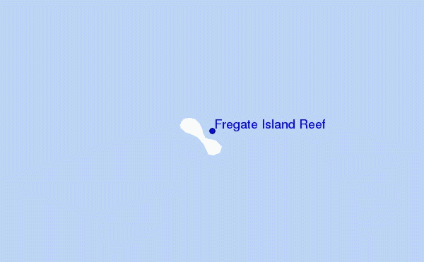 mapa de ubicación de Fregate Island Reef