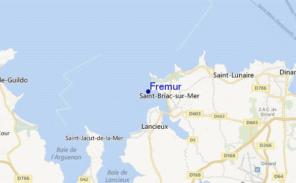 mapa de ubicación de Fremur