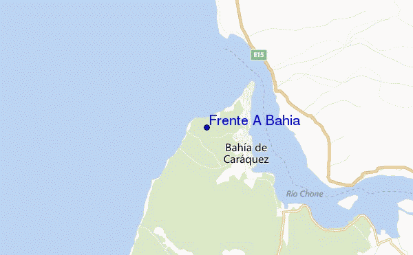mapa de ubicación de Frente A Bahia