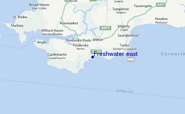 Freshwater east Location Map
