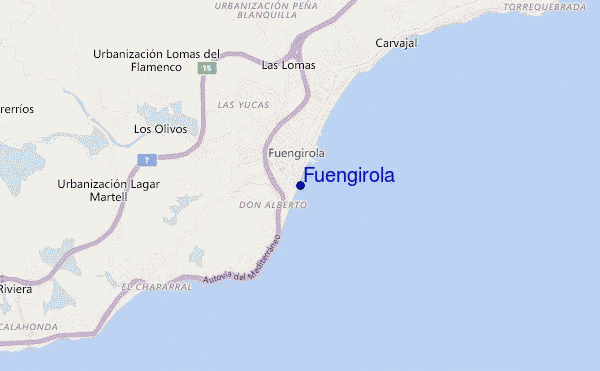 mapa de ubicación de Fuengirola
