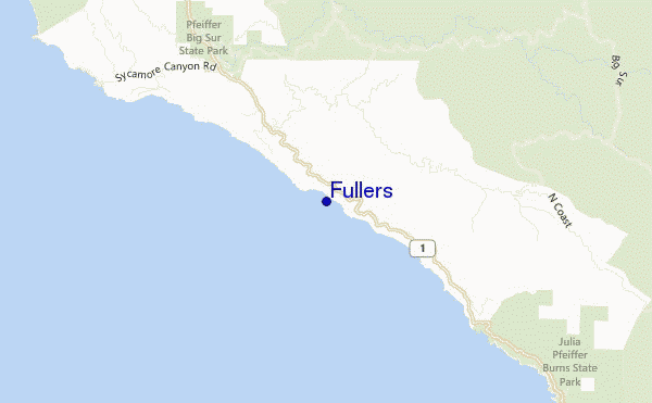 mapa de ubicación de Fullers
