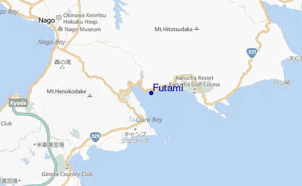 mapa de ubicación de Futami