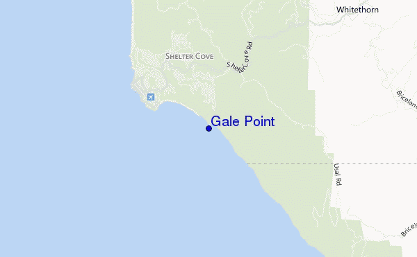 mapa de ubicación de Gale Point