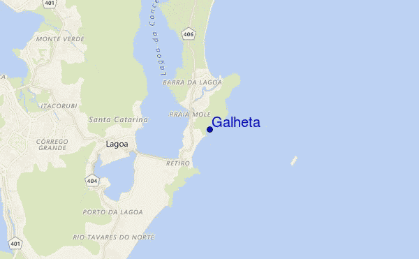 mapa de ubicación de Galheta