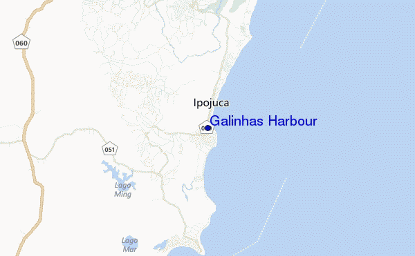 mapa de ubicación de Galinhas Harbour
