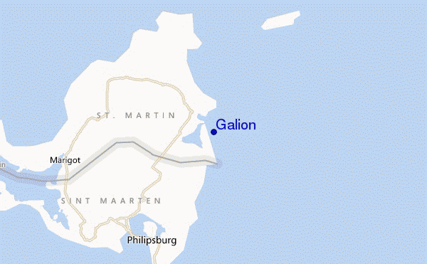 mapa de ubicación de Galion