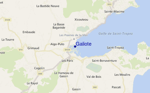 mapa de ubicación de Galiote