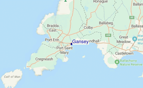 mapa de ubicación de Gansey