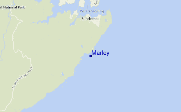 mapa de ubicación de Marley