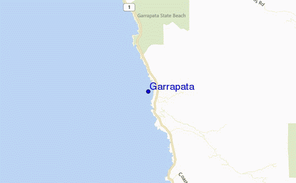 mapa de ubicación de Garrapata