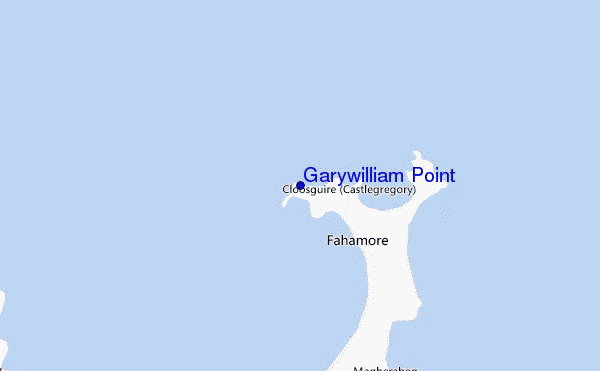 mapa de ubicación de Garywilliam Point
