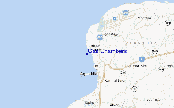 mapa de ubicación de Gas Chambers