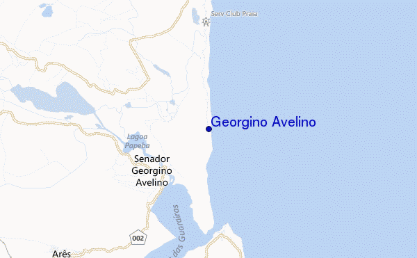 mapa de ubicación de Georgino Avelino