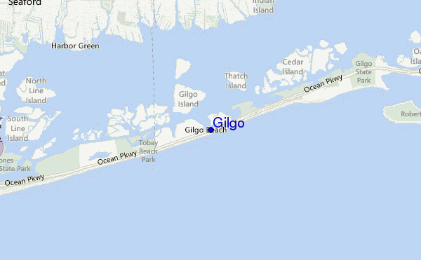 mapa de ubicación de Gilgo