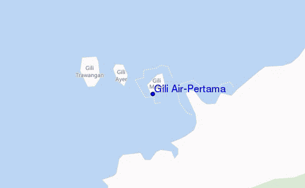 mapa de ubicación de Gili Air-Pertama