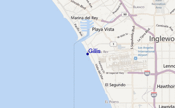 mapa de ubicación de Gillis