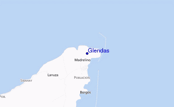 mapa de ubicación de Glendas