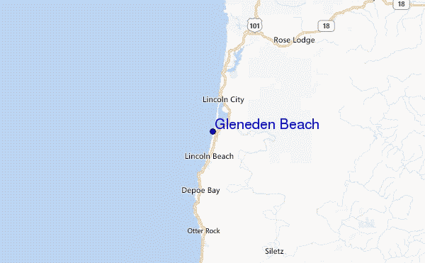 Gleneden Beach Location Map