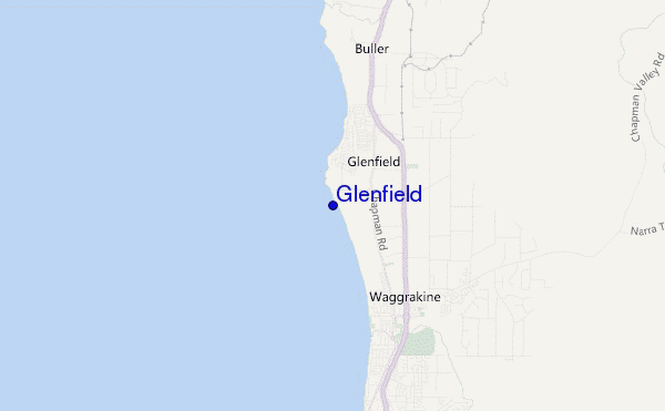 mapa de ubicación de Glenfield