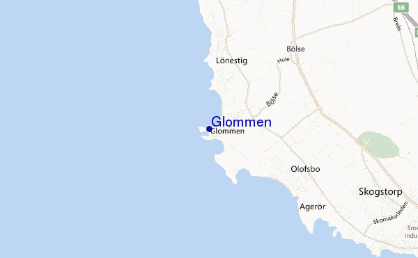 mapa de ubicación de Glommen