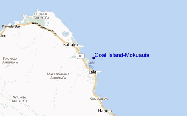 mapa de ubicación de Goat Island/Mokuauia