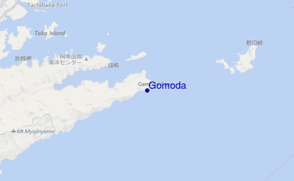 mapa de ubicación de Gomoda