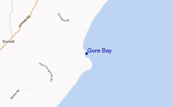 mapa de ubicación de Gore Bay