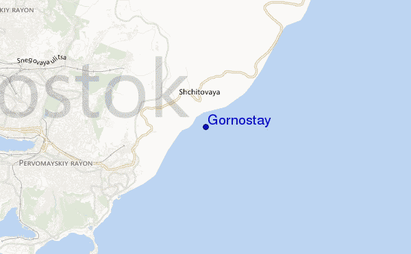 mapa de ubicación de Gornostay