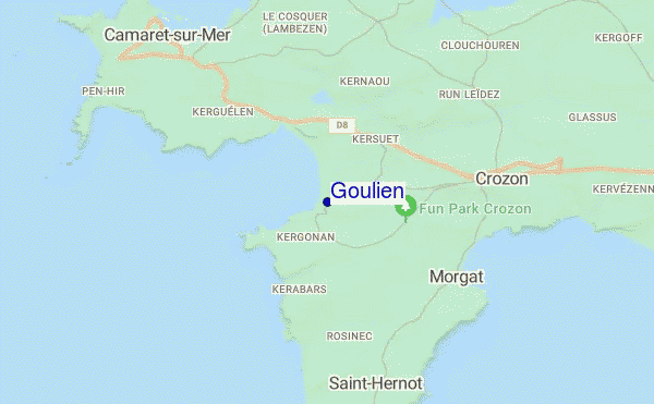 mapa de ubicación de Goulien