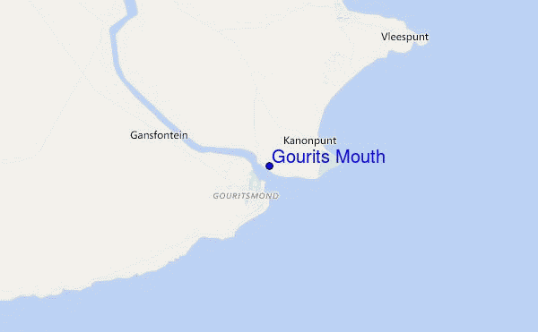 mapa de ubicación de Gourits Mouth
