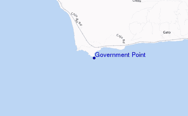 mapa de ubicación de Government Point